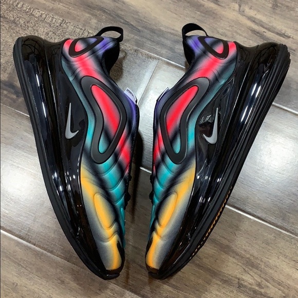 WMNS NIKE AIR MAX 720 (GS) black/metallic silver - Picture 11 of 16